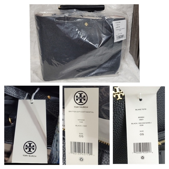 NWT TORY BURCH 4 SET Matching Shoulder Tote Bag Purse Handbag Wallet + + - Picture 7 of 14